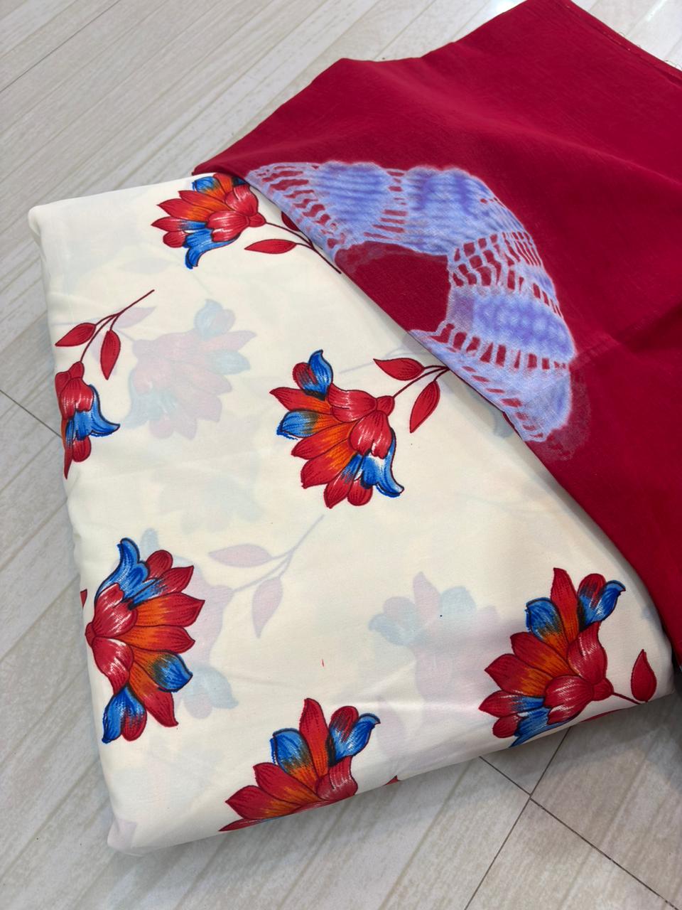 RED ROSE RAMLEELA SUIT (5 SUIT 5 ODHNA)-1640
