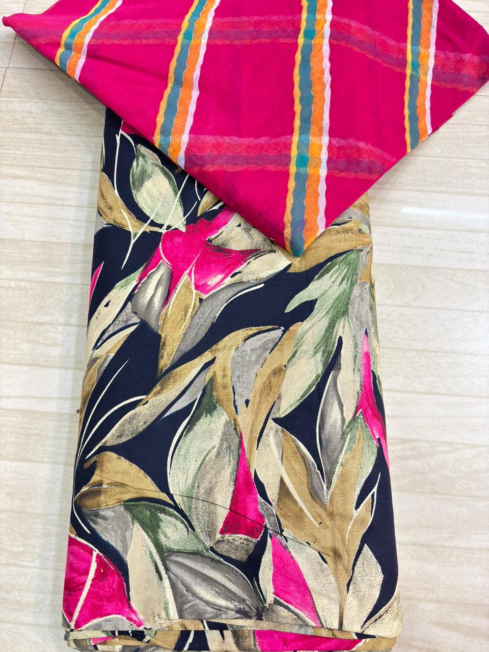 JAAM LEHARIYA SUIT WITH SARBATI ODHNA-1653