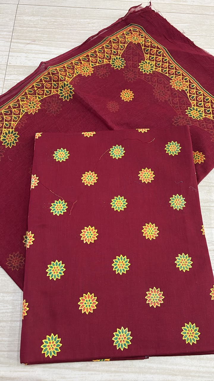 Jamuni Chakri Mehroon Suit-1743