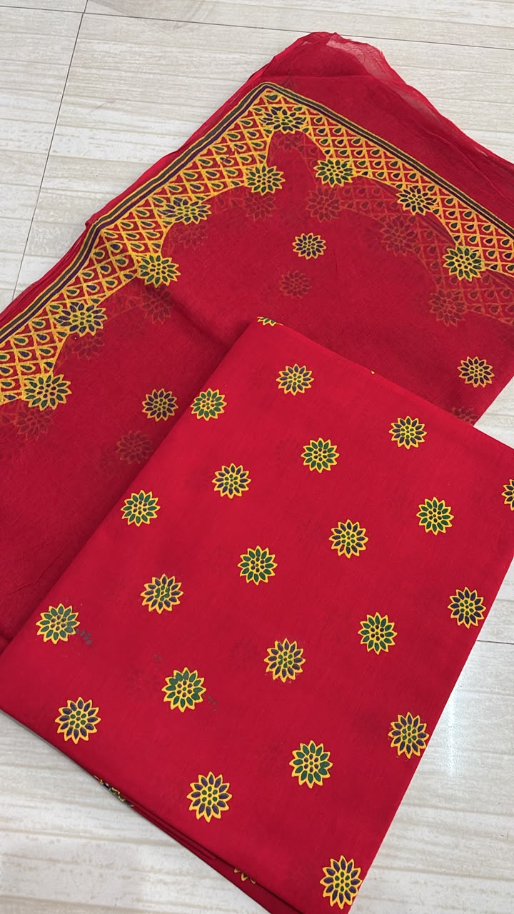 Jamuni Chakri Red Suit-1746