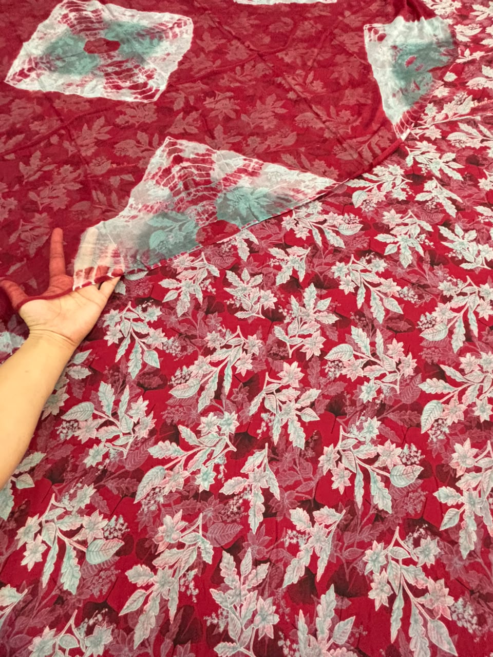 Birkha  jara tham ke Baras suit (ONLY FABRIC)-1800