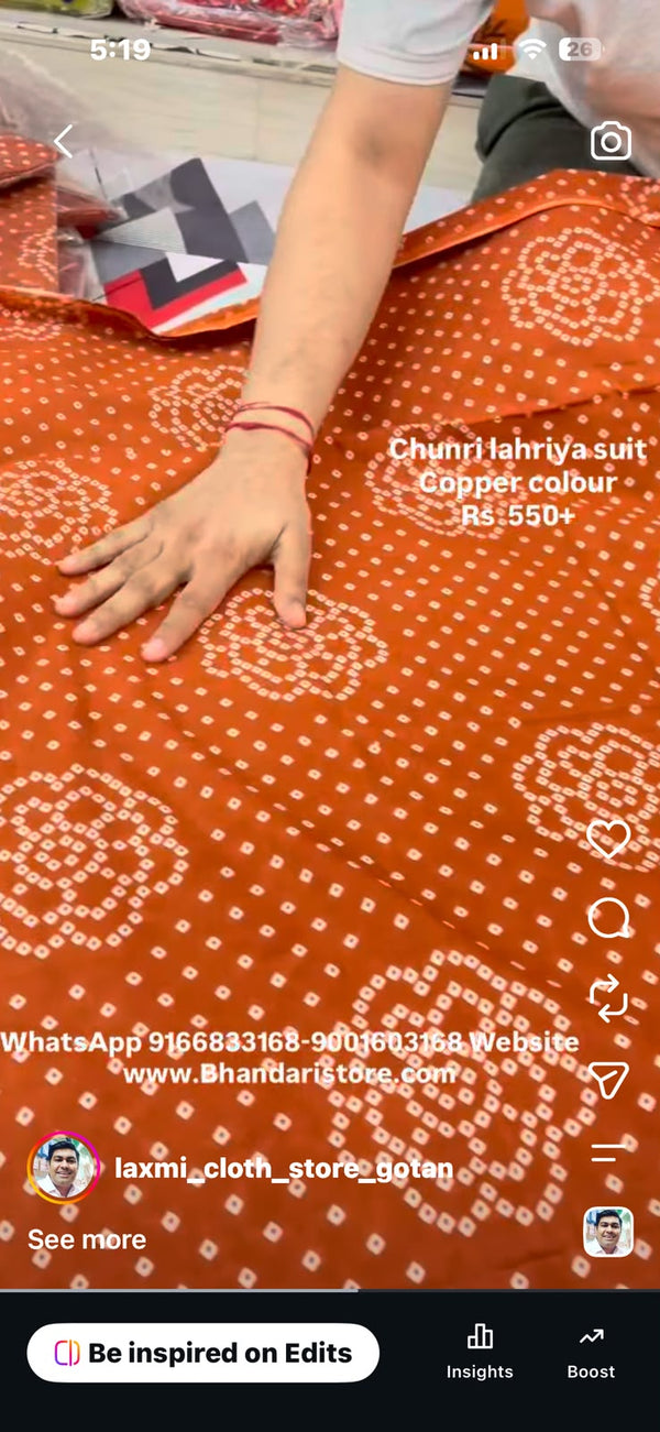 CHUNRI LEHARIYA SUIT-1814