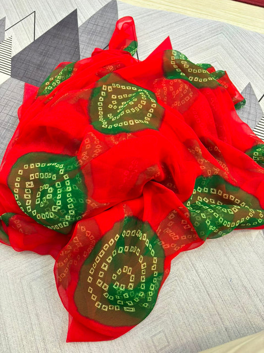 Royal pure rajputi odhna red special-1818