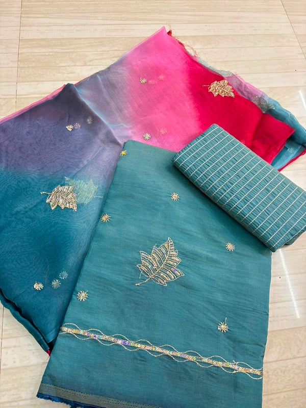 HANDWORK BUTIQ CHARAK TORA SUIT (A8)-1925