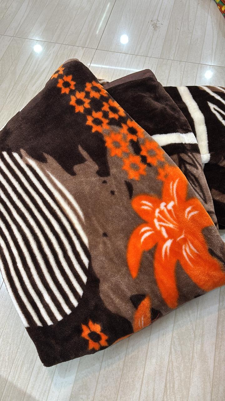 MINK BLANKET SINGLE BED ROSE QUALITY-1292