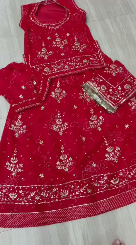 Red Pitten (With Stitching)-217